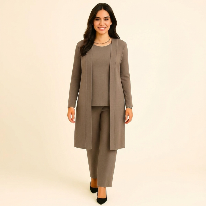 Claire Cardigan, Top & Pants Set