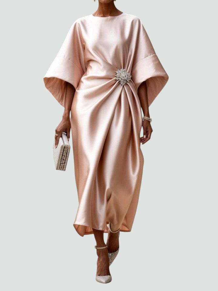 Lona | Elegant Long Satin Dress