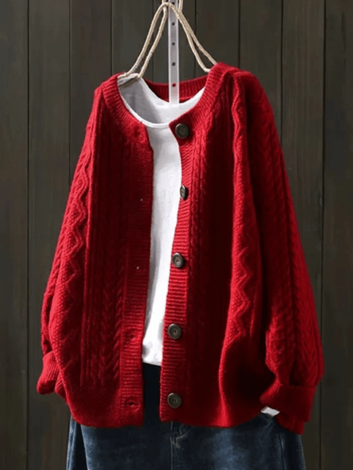 Lorenza | Cable Knit Cardigan