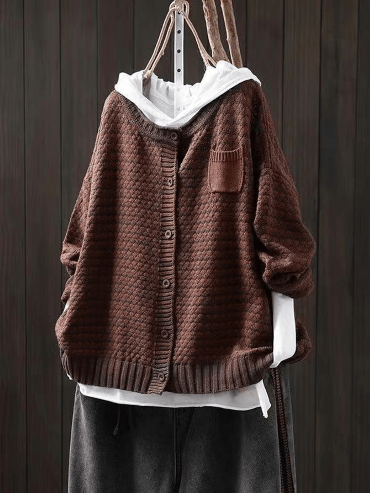 Seliora | Textured Knit Cardigan