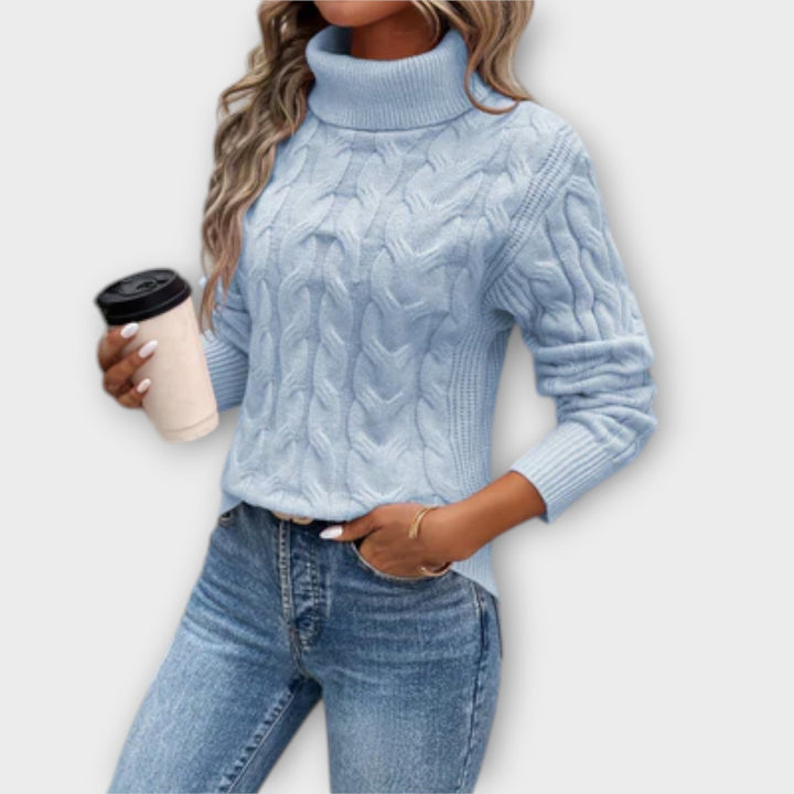 Amelia | Elegant Turtleneck Sweater in Knit