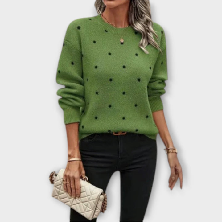 Ava | Casual Long-Sleeve Knit Sweater