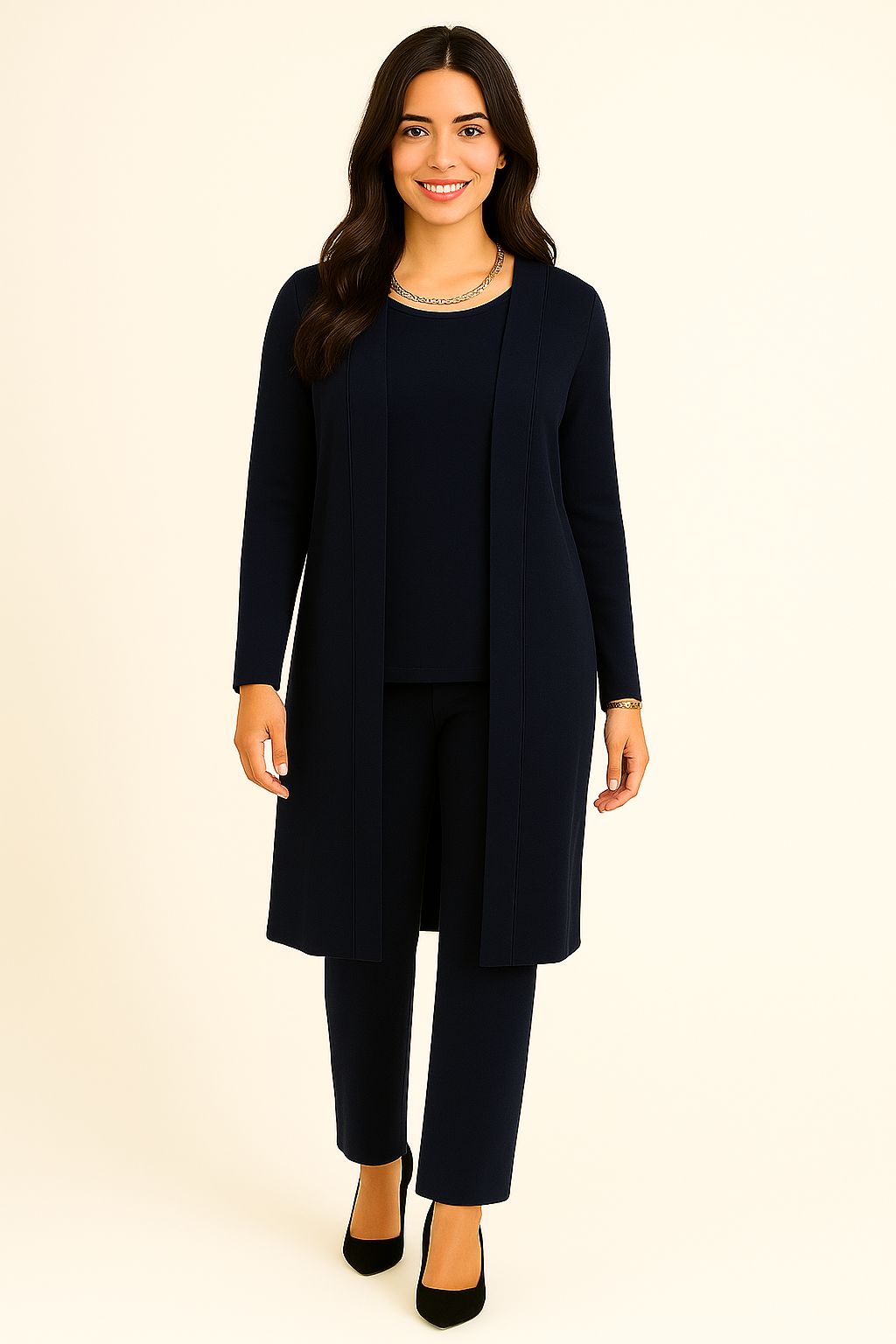 Claire Cardigan, Top & Pants Set