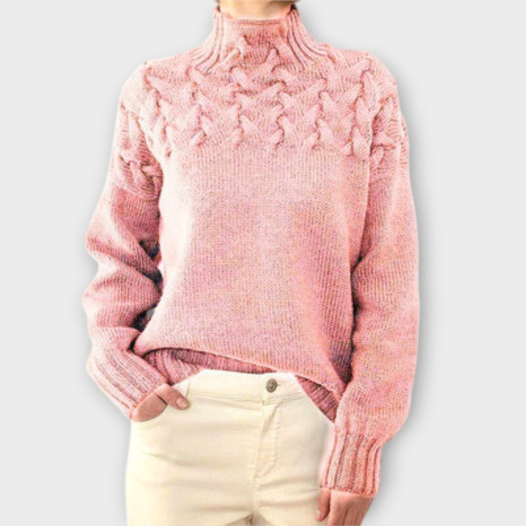 Eva | Women's Sweater with Cable Knit Detail