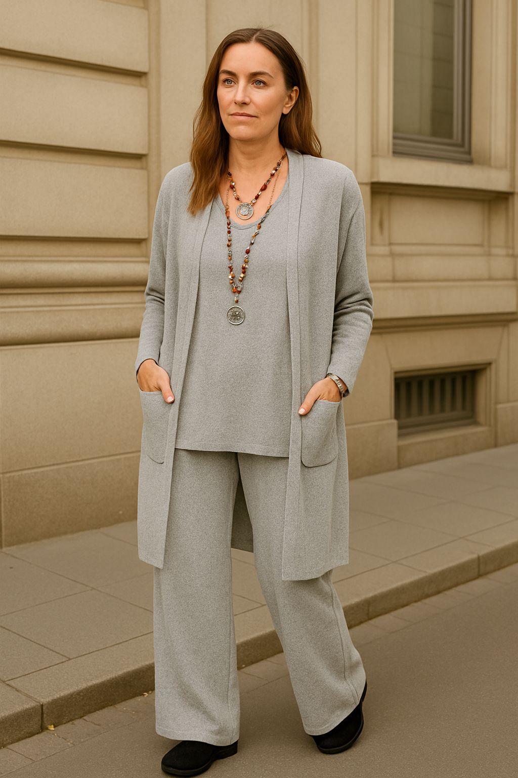 Julia Cardigan, Top & Pants