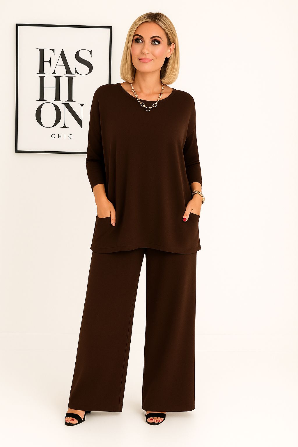 Barbara's Knit Top & Pants Set