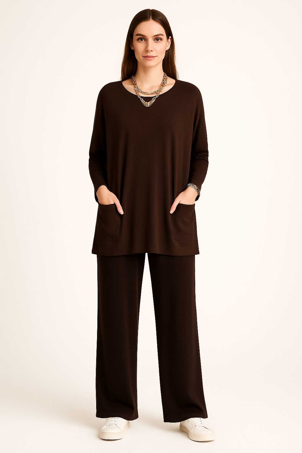 Barbara Long Top & Pants Set
