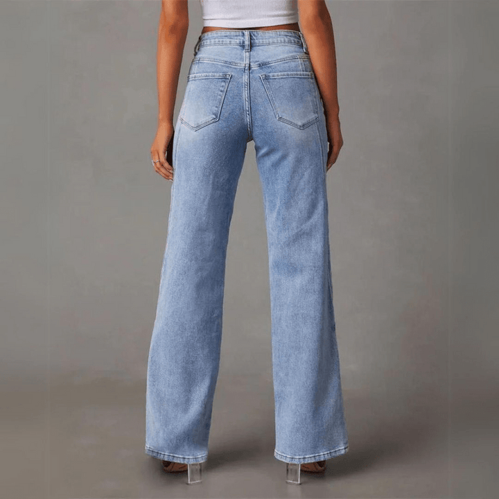 Olivia | High Waisted Wide Leg Jeans