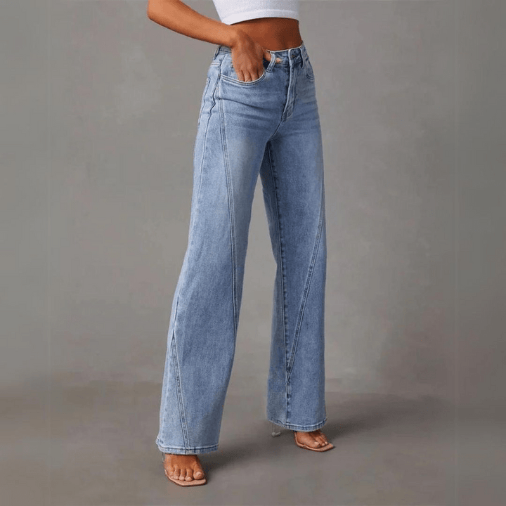 Olivia | High Waisted Wide Leg Jeans