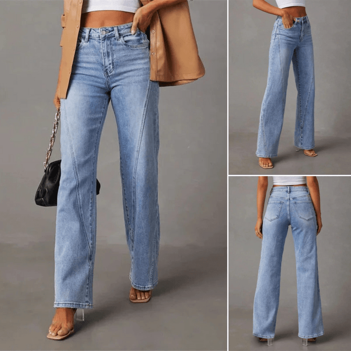 Olivia | High Waisted Wide Leg Jeans