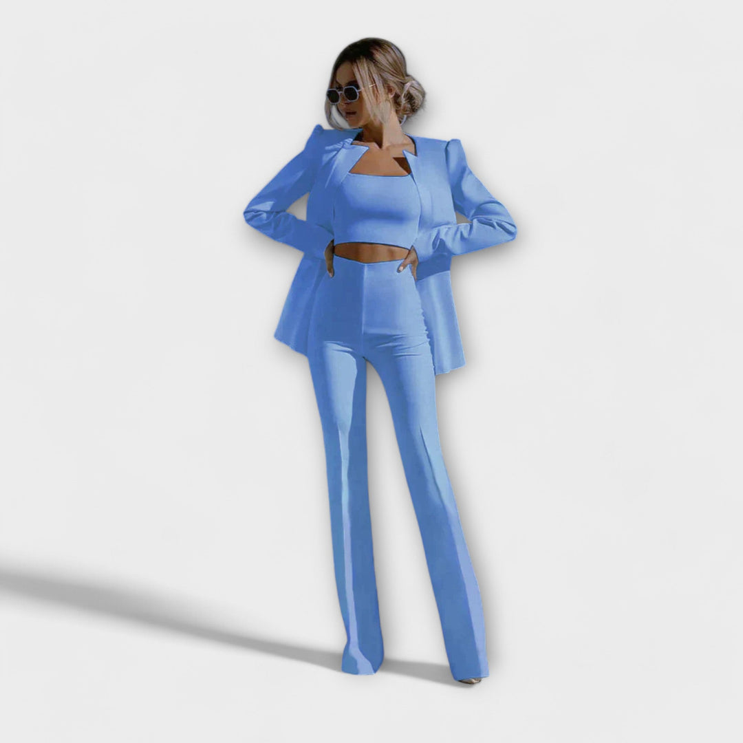 Selina - Stylish 3-Piece Set (Blazer, Top, Pants)