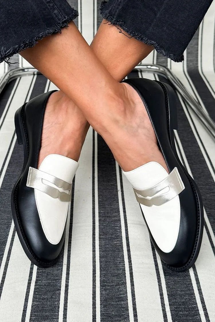 Abby | Monochrome Classic Loafers - Barbara benjamin new york