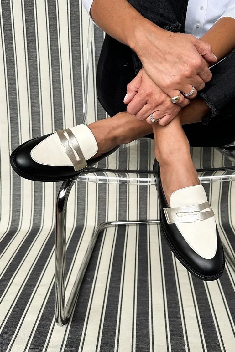 Abby | Monochrome Classic Loafers - Barbara benjamin new york