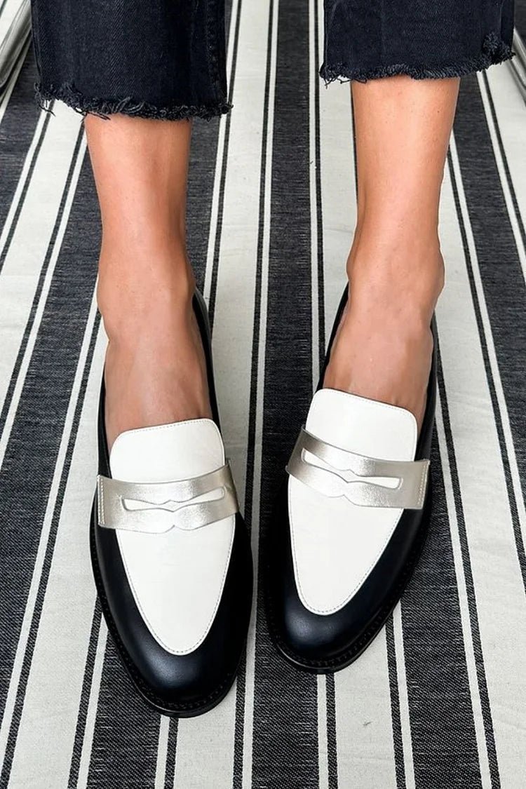 Abby | Monochrome Classic Loafers - Barbara benjamin new york