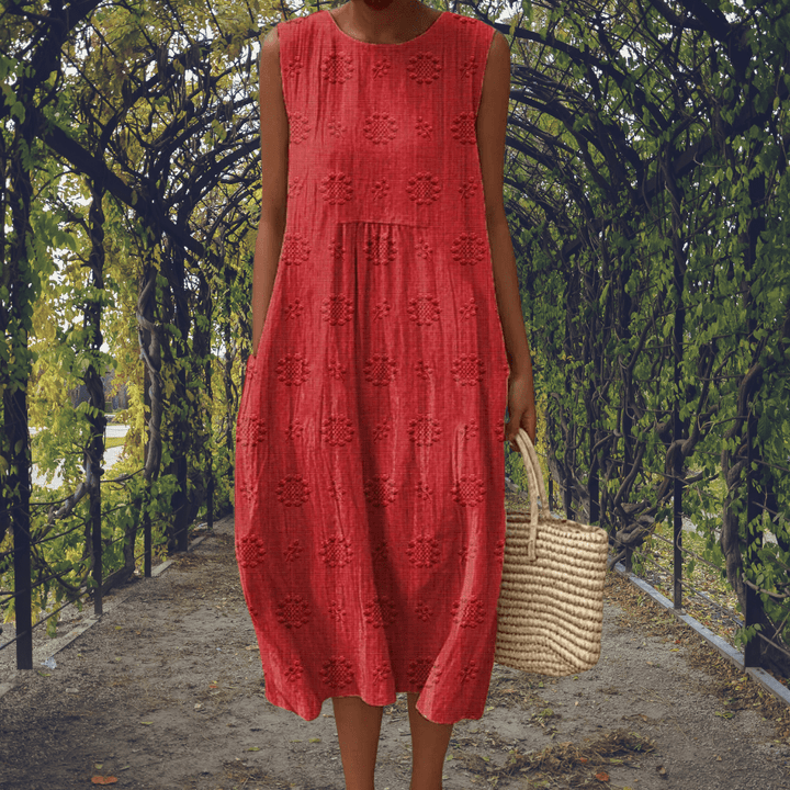 Aikaterini – Elegant sleeveless dress with pockets - Barbara & Late Benjamin