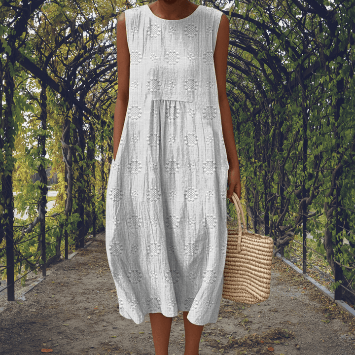 Aikaterini – Elegant sleeveless dress with pockets - Barbara & Late Benjamin