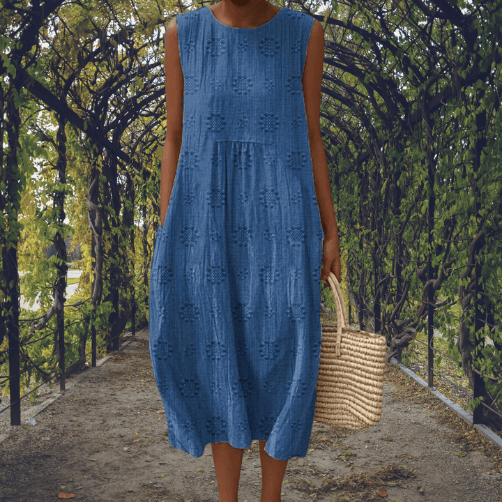 Aikaterini – Elegant sleeveless dress with pockets - Barbara & Late Benjamin