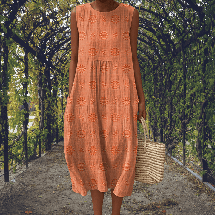 Aikaterini – Elegant sleeveless dress with pockets - Barbara & Late Benjamin