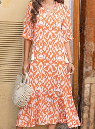 Aileen | Chic Printed Midi - Barbara & Late Benjamin