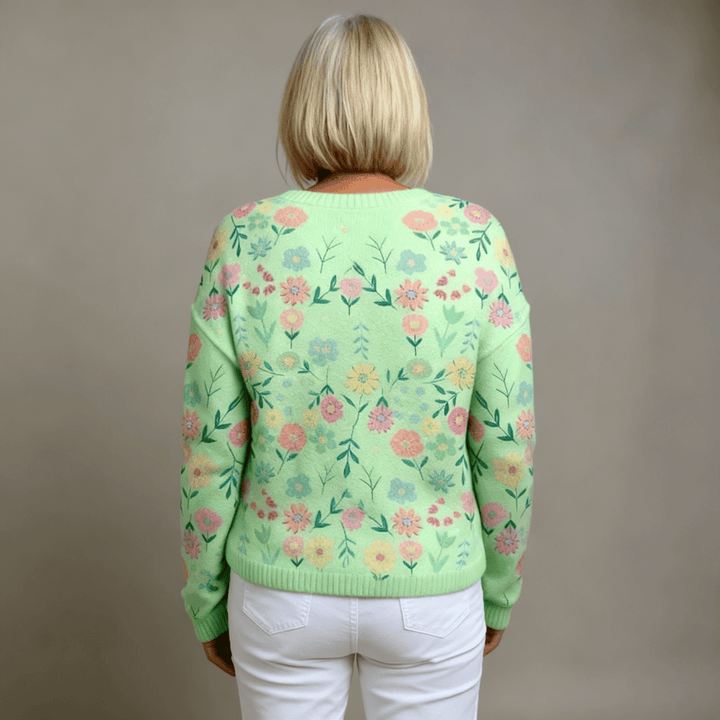 Aleah | Floral Design Cardigan - Barbara benjamin new york