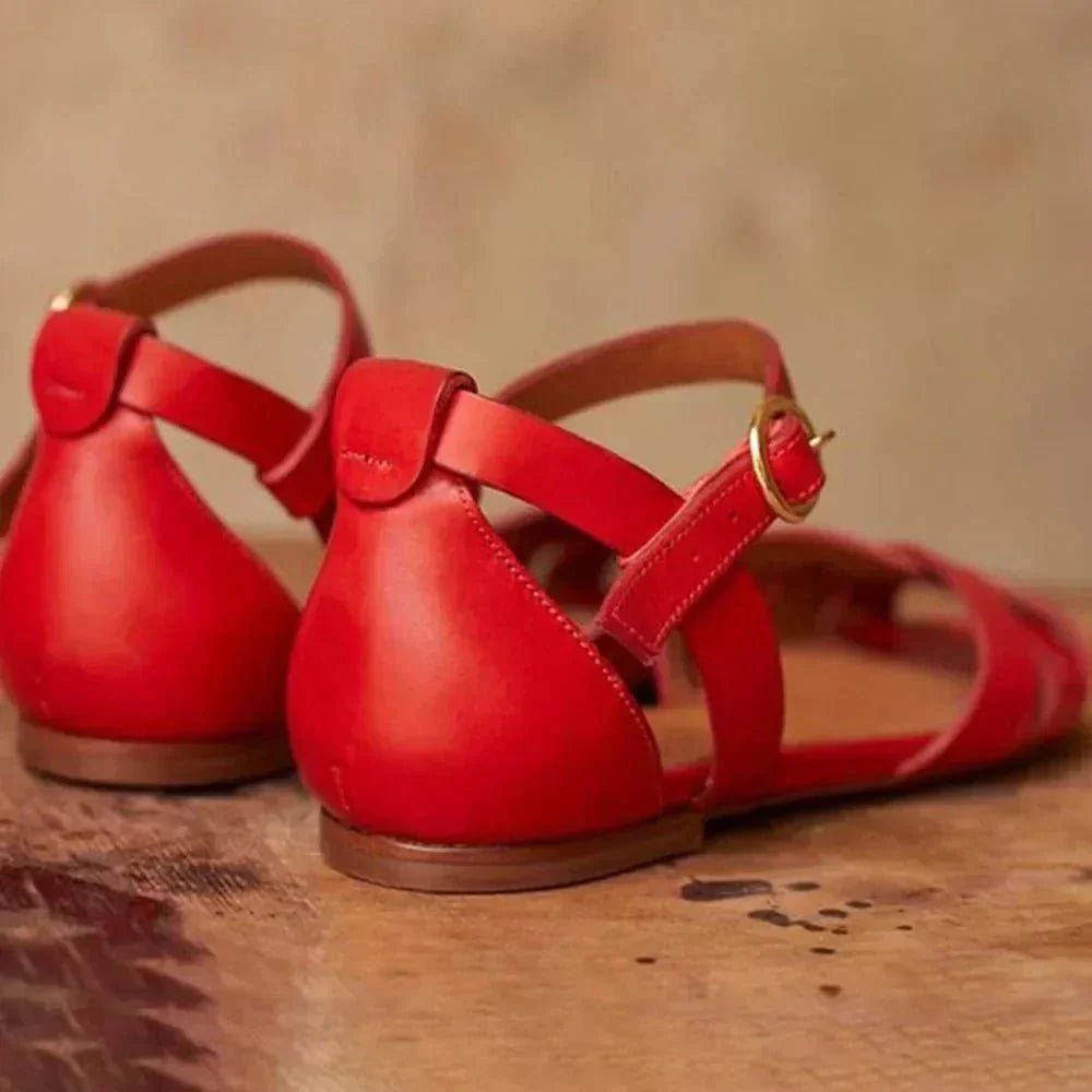 Alma | Strappy Flat Sandals - Barbara benjamin new york