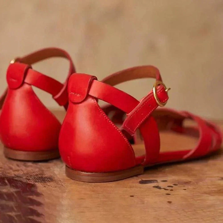 Alma | Strappy Flat Sandals - Barbara benjamin new york