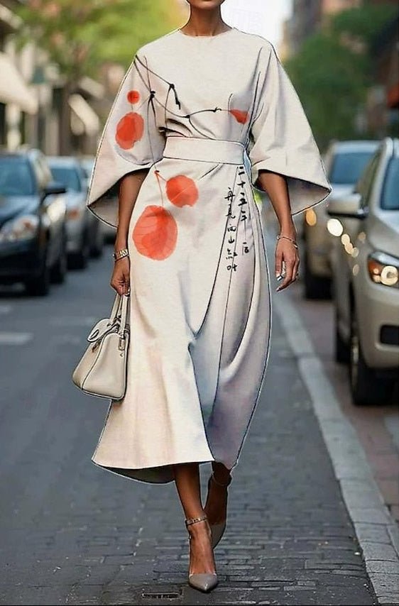 Angelica | Floral Charm Midi Dress - Barbara & Late Benjamin