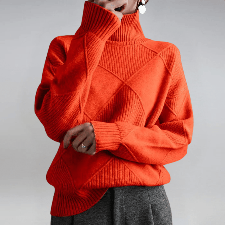 Anne | Luxe Turtleneck Sweater - Barbara benjamin new york