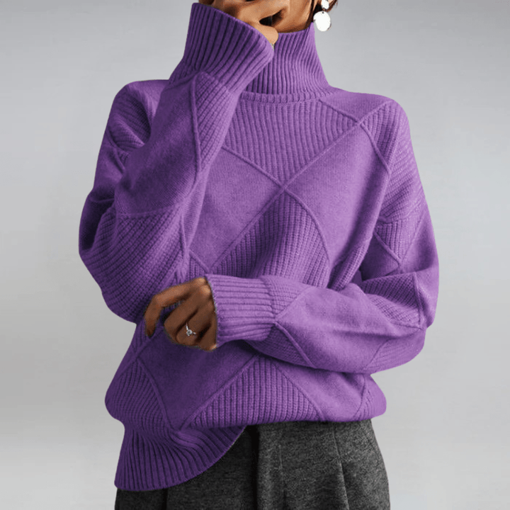 Anne | Luxe Turtleneck Sweater - Barbara benjamin new york