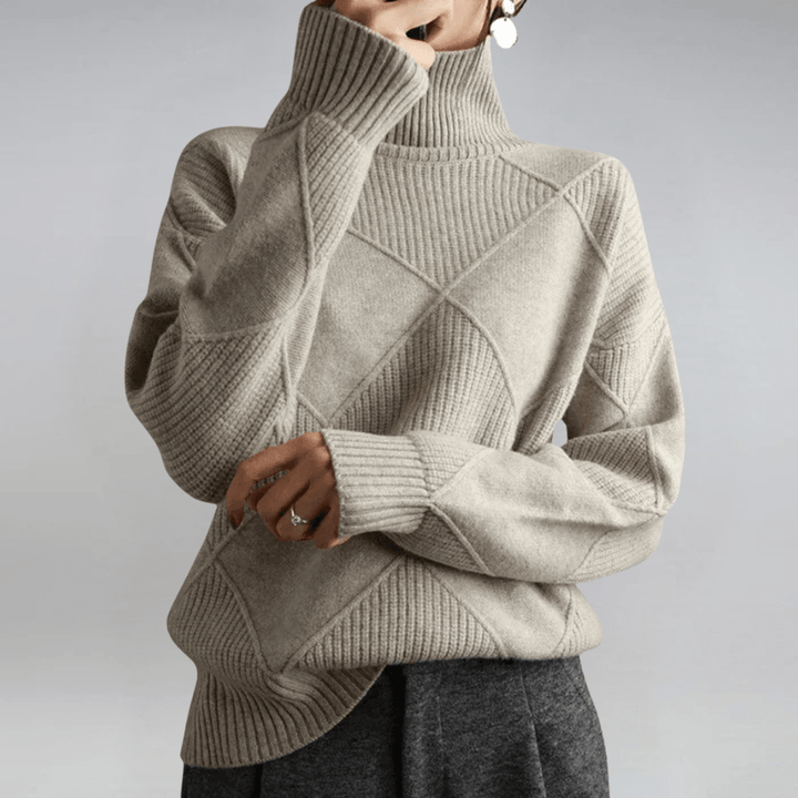 Anne | Luxe Turtleneck Sweater - Barbara benjamin new york