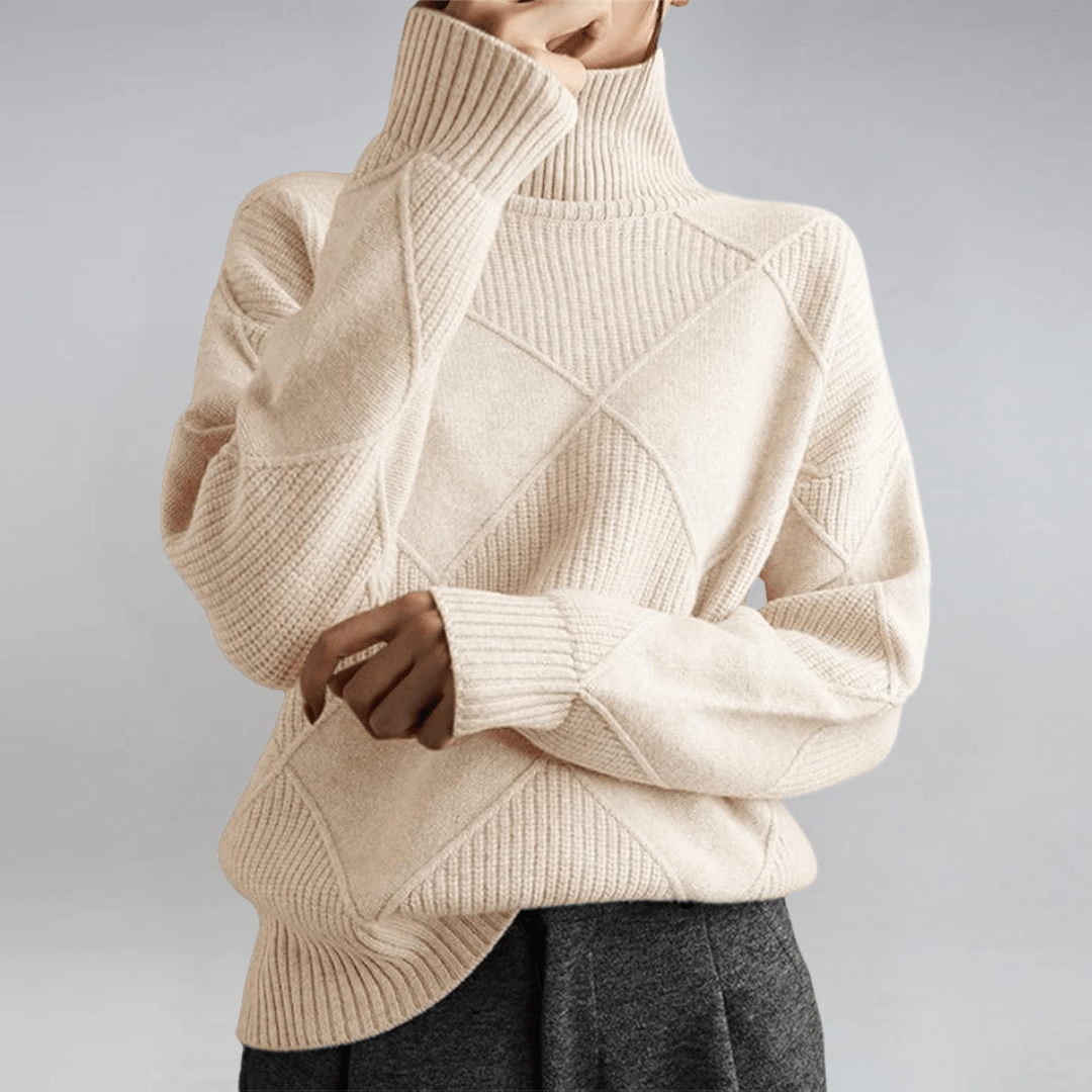 Anne | Luxe Turtleneck Sweater - Barbara benjamin new york