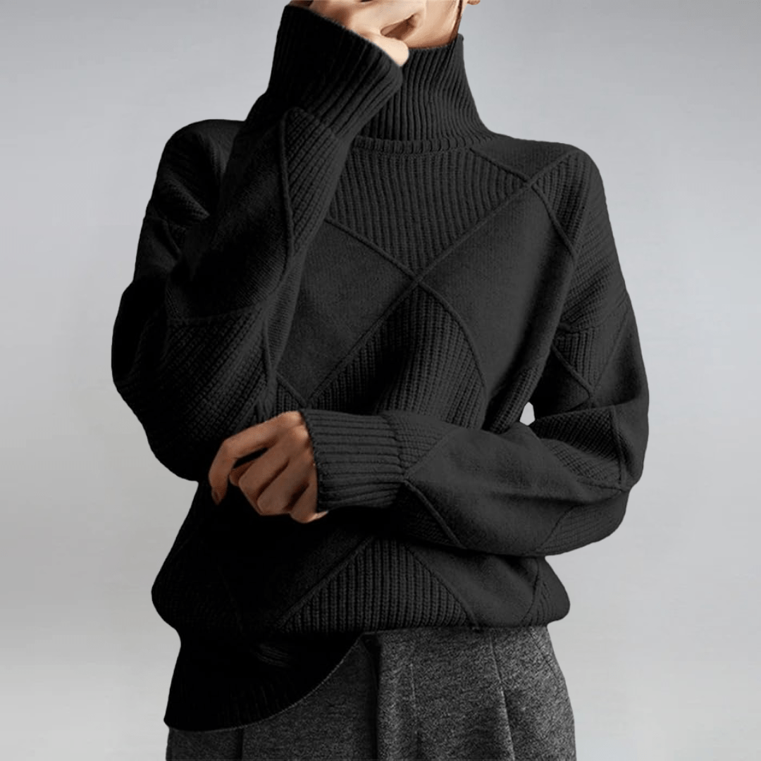 Anne | Luxe Turtleneck Sweater - Barbara benjamin new york