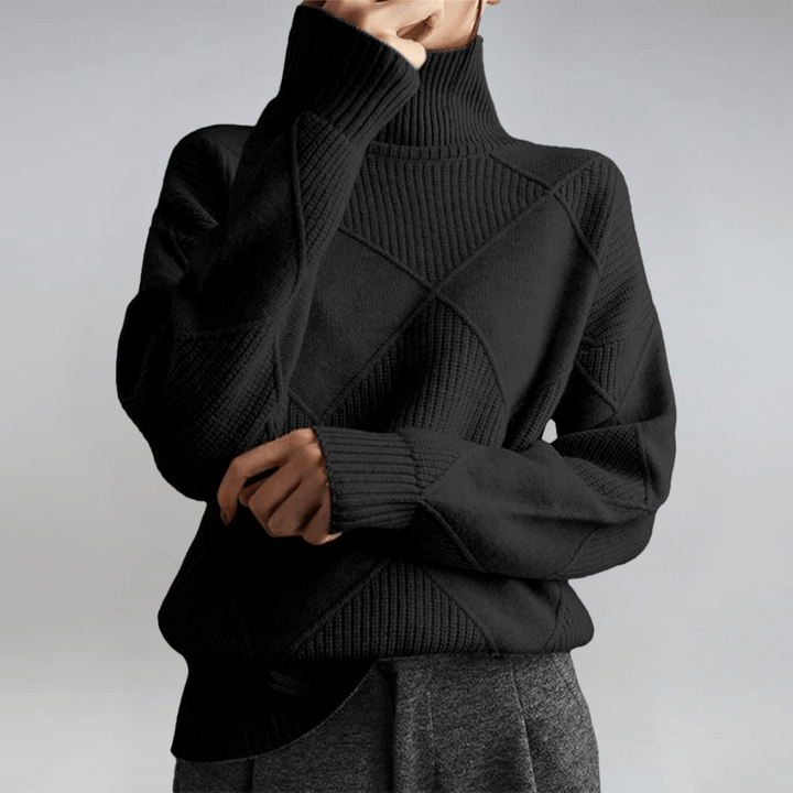 Anne | Luxe Turtleneck Sweater - Barbara benjamin new york