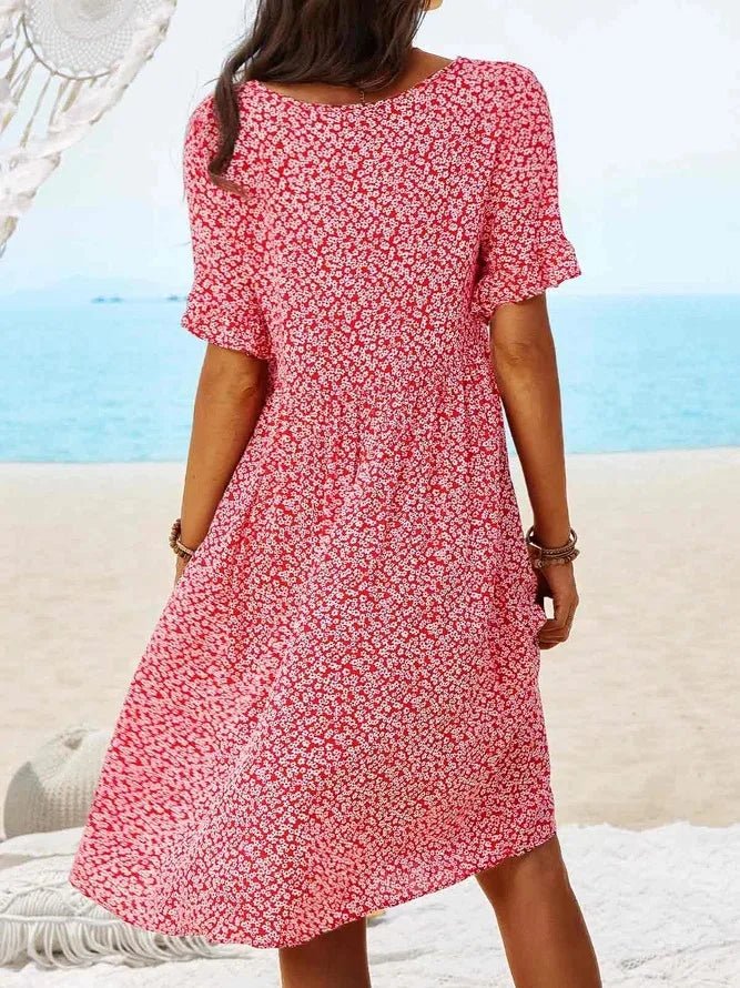 Arielle | Summer Floral Dress - Barbara & Late Benjamin
