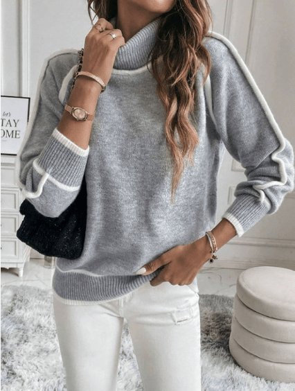 Aurora | Casual Turtleneck Sweater - Barbara benjamin new york