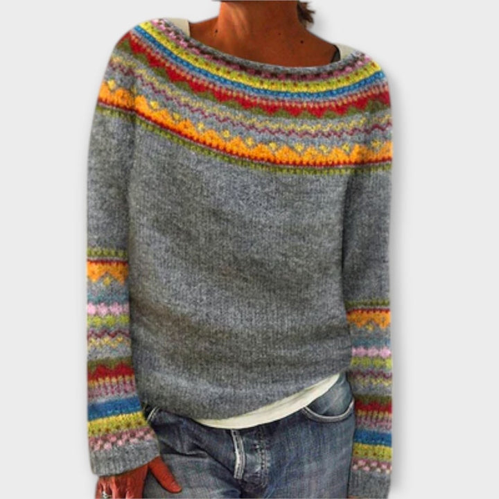 Aurora | Colorful Knit Sweater - Barbara benjamin new york