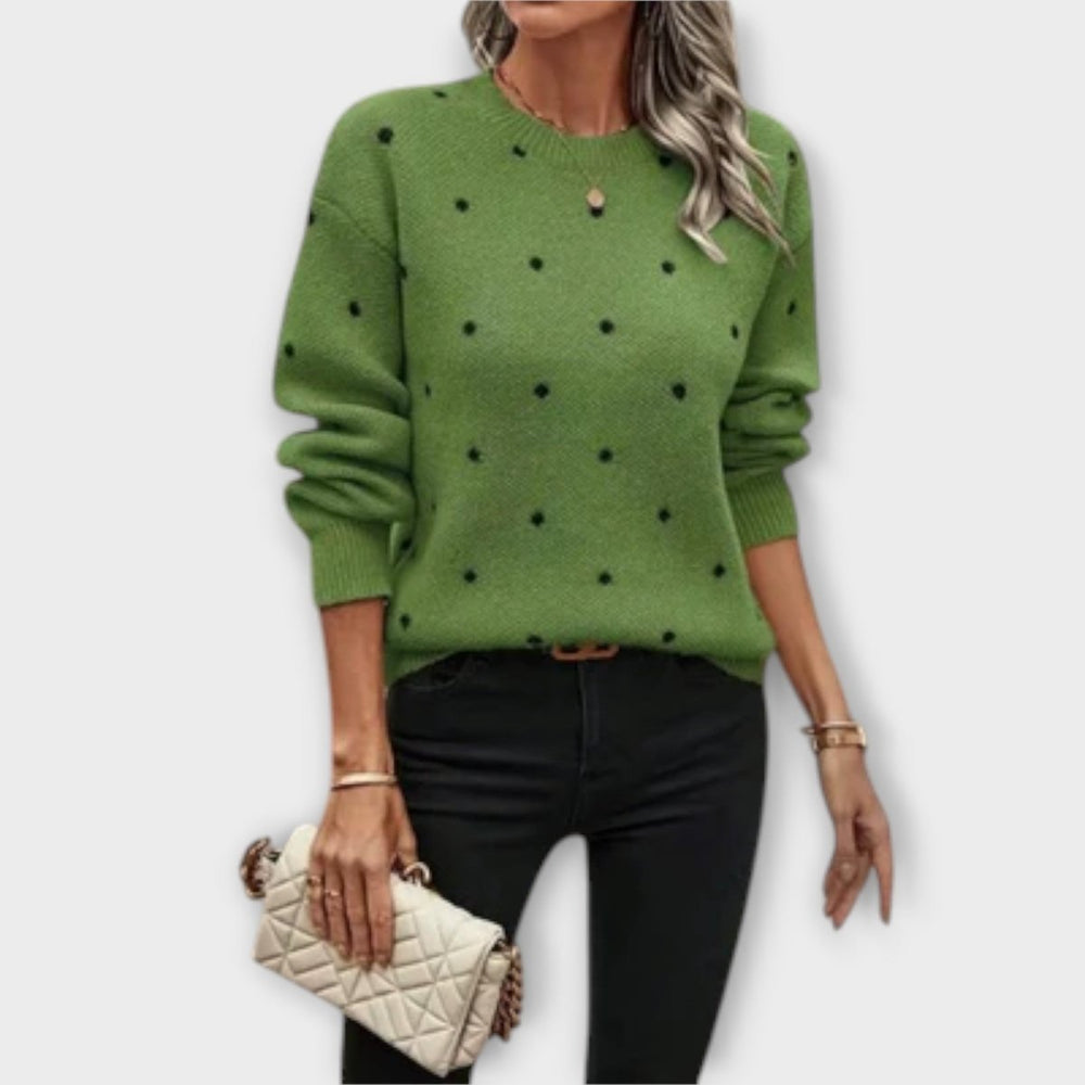 Ava | Casual Long - Sleeve Knit Sweater - Barbara benjamin new york