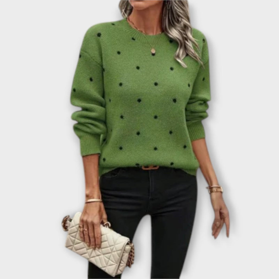 Ava | Casual Long - Sleeve Knit Sweater - Barbara benjamin new york