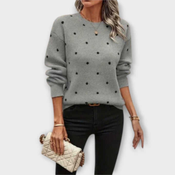 Ava | Casual Long - Sleeve Knit Sweater - Barbara benjamin new york