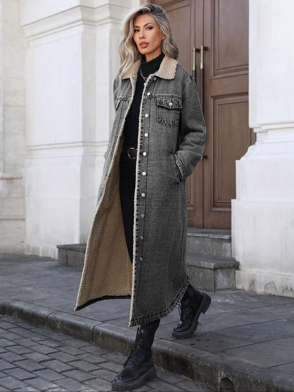 Ava | longline denim trench - Barbara & Late Benjamin