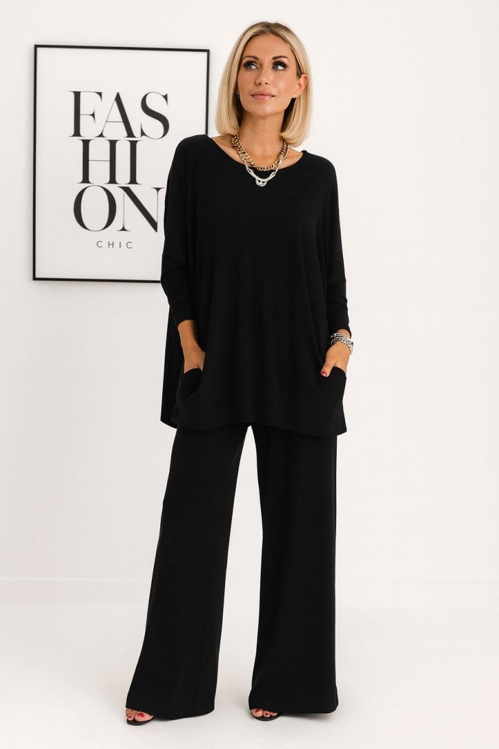 Barbara's Knit Top & Pants Set