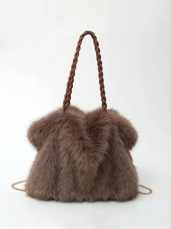 Bethany | Plush Velvet Shoulder Tote - Barbara & Late Benjamin