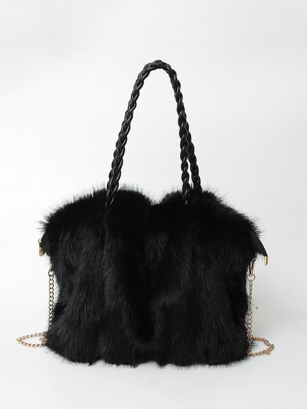 Bethany | Plush Velvet Shoulder Tote - Barbara & Late Benjamin