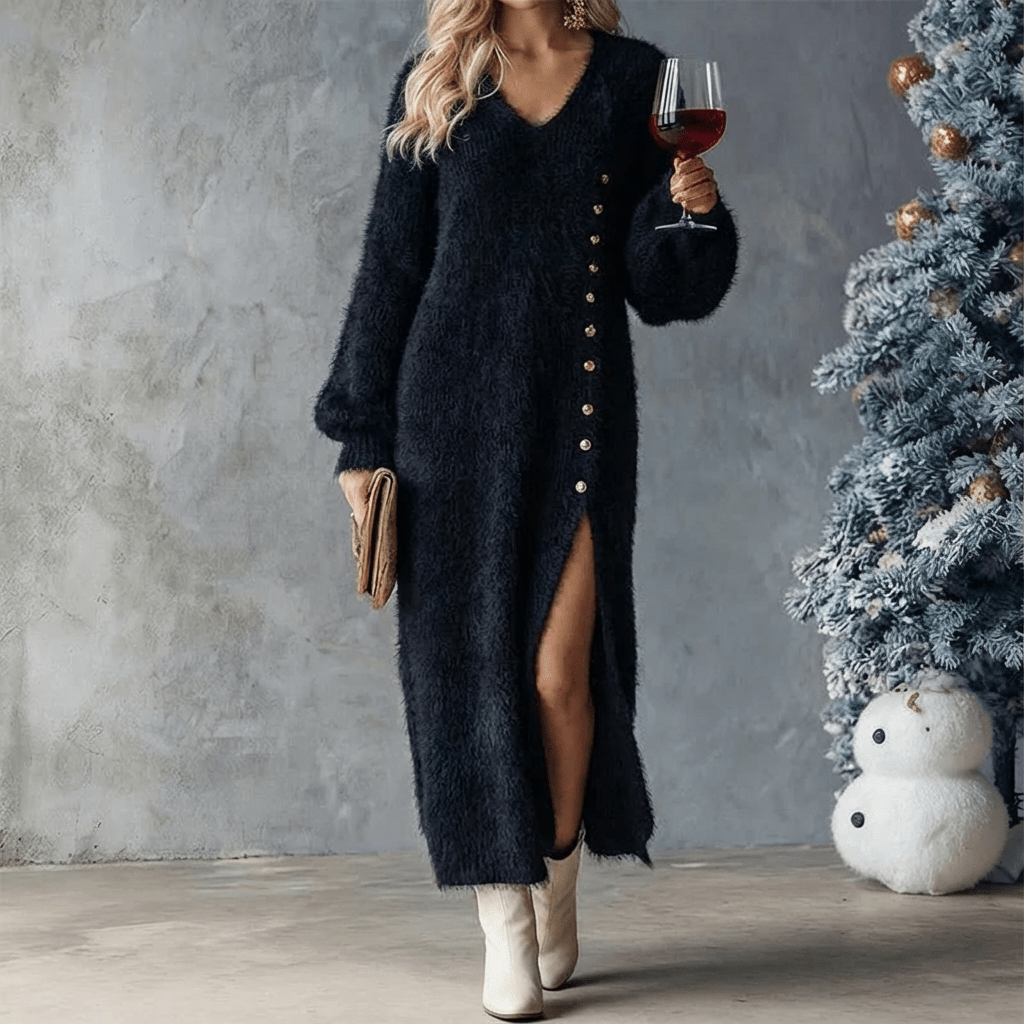 Brielle | Holiday Lounge Dress - Barbara & Late Benjamin