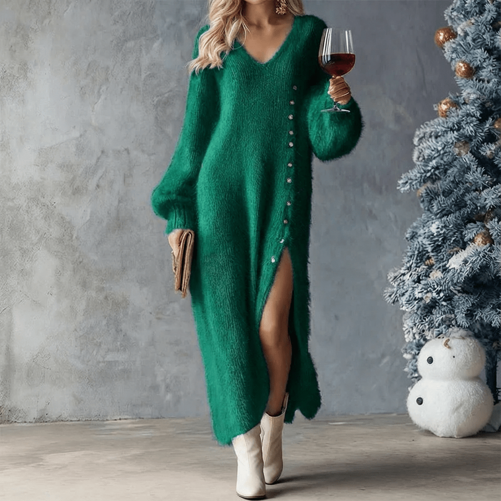 Brielle | Holiday Lounge Dress - Barbara & Late Benjamin