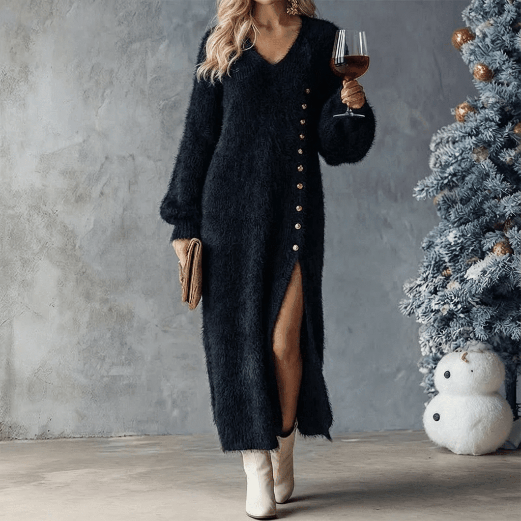 Brielle | Holiday Lounge Dress - Barbara & Late Benjamin