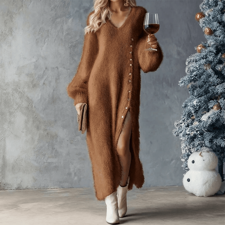 Brielle | Holiday Lounge Dress - Barbara & Late Benjamin