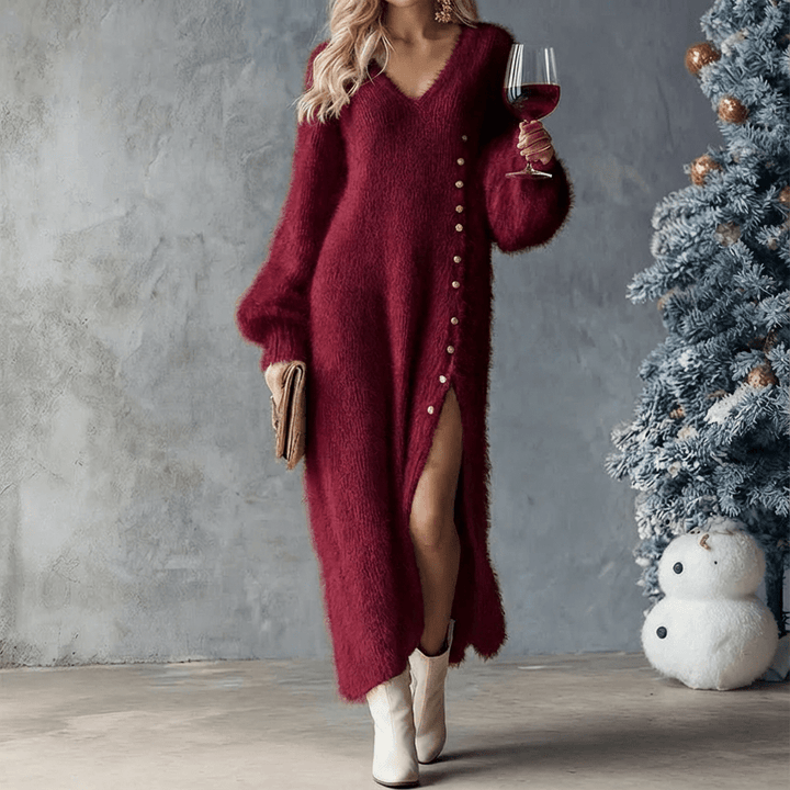 Brielle | Holiday Lounge Dress - Barbara & Late Benjamin