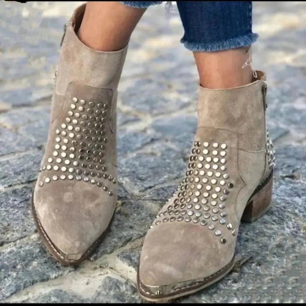 Cadence | Ankle Boots With Studs - Barbara benjamin new york