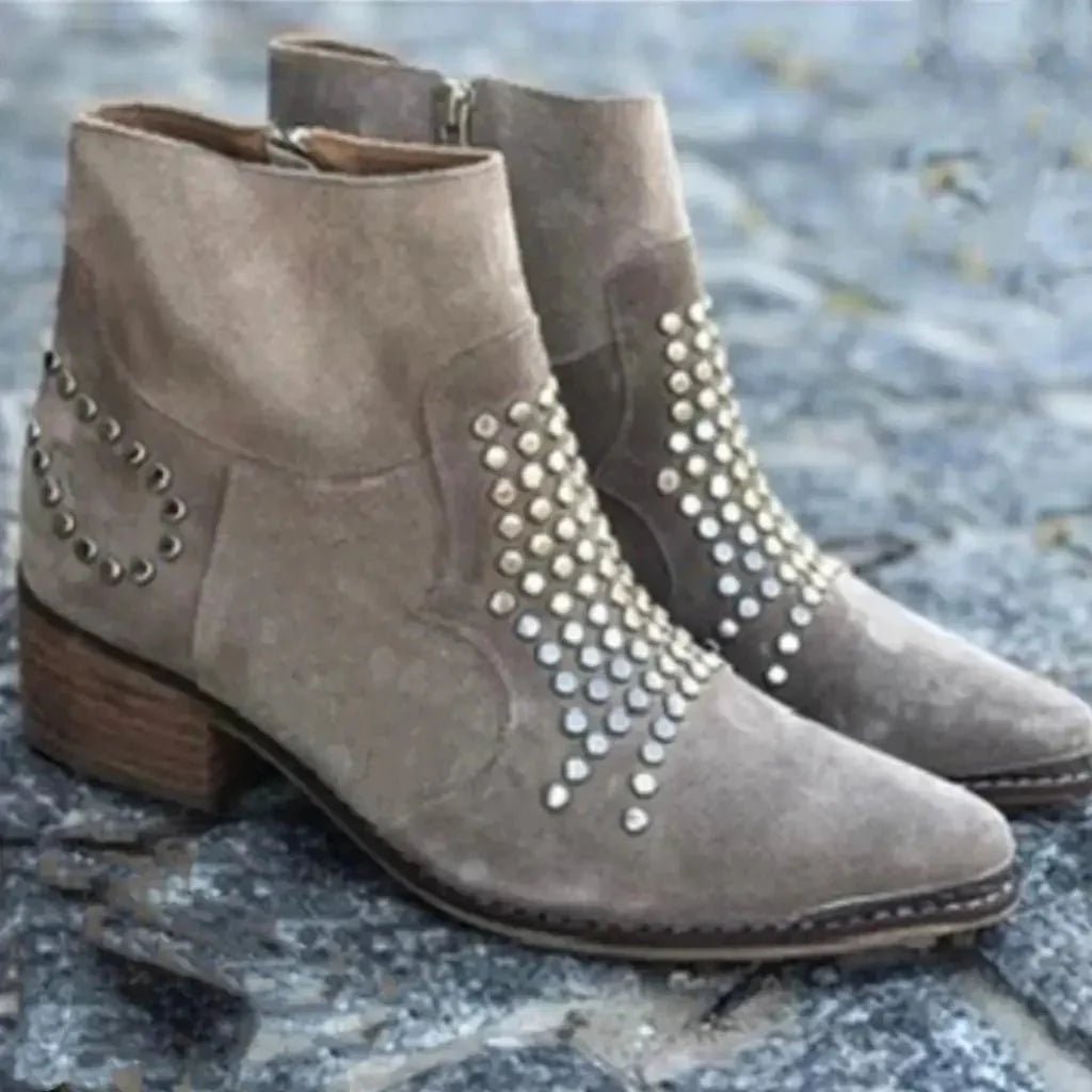 Cadence | Ankle Boots With Studs - Barbara benjamin new york